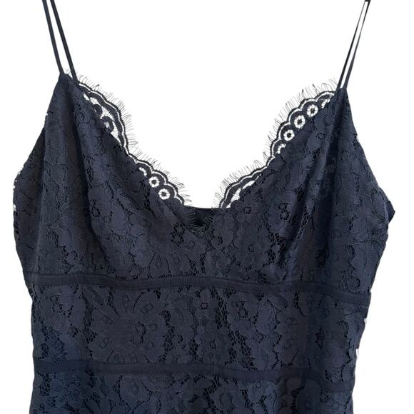Joie Damasia Navy Lace Spaghetti Strap Dress Size Large NWT - Picture 6 of 8